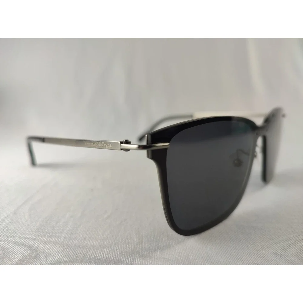 Ermenegildo Zegna EZ0197-D 08A Leggerissimo Gunmetal Sunglasses Zeiss Italy